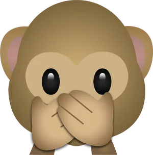 Silent_ Monkey_ Emoji PNG Image