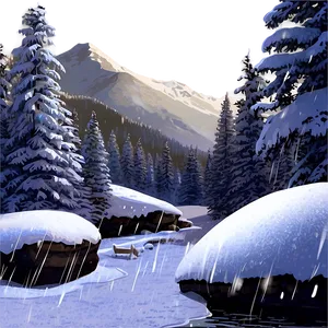 Silent Night Snowfall Png 06122024 PNG Image