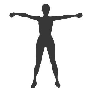 Silhouette_ Stretching_ Pose PNG Image