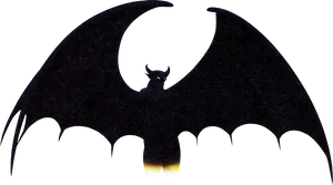 Silhouetted_ Dragon_with_ Glowing_ Eyes PNG Image