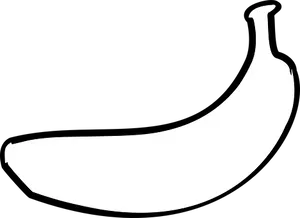 Silhouetteof Banana PNG Image