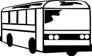 Silhouetteof Bus Graphic PNG Image