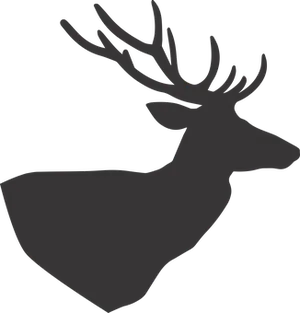 Silhouetteof Deer Profile PNG Image