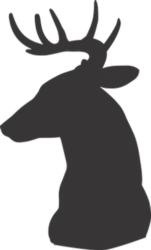 Silhouetteof Deer Profile PNG Image