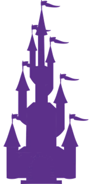 Silhouetteof Fantasy Castle PNG Image