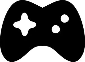 Silhouetteof Gaming Joystick Icon PNG Image