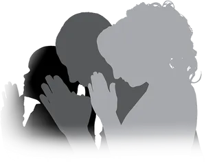 Silhouetteof Praying Person PNG Image