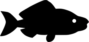 Silhouetteof Salmon Fish PNG