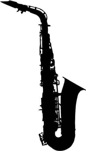 Silhouetteof Saxophone.png PNG Image