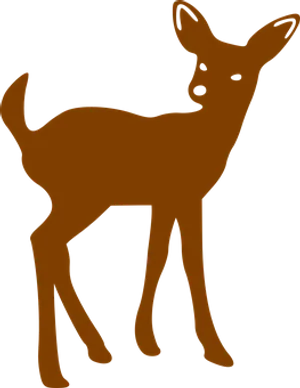 Silhouetteofa Young Deer PNG Image