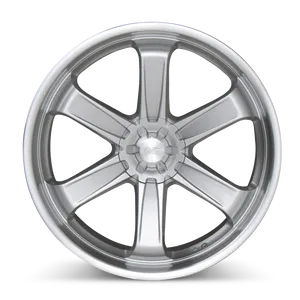 Silver Alloy Car Wheel PNG Image