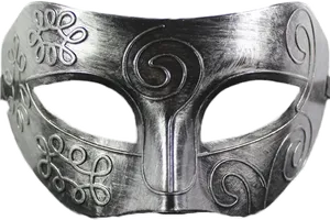 Silver Anonymous Mask PNG Image