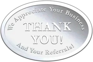 Silver Appreciation Plaque PNG Image