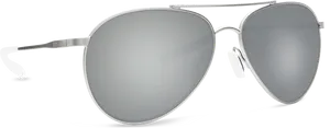 Silver Aviator Sunglasses PNG Image