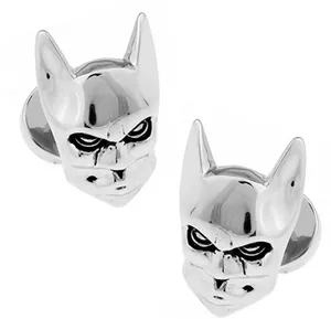 Silver Batman Cufflinks PNG Image