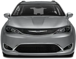 Silver Chrysler Vehicle Front View PNG Image