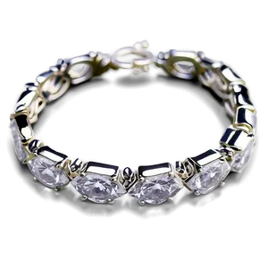 Silver Diamond Bracelet Png Vdv PNG Image