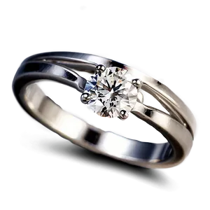 Silver Engagement Ring Png Gmh50 PNG Image