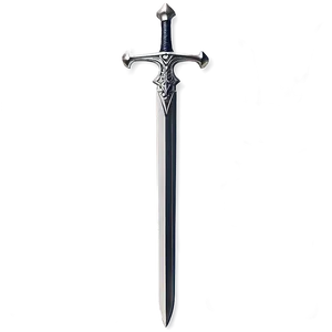 Silver Excalibur Sword Png Iax PNG Image