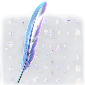 Silver Feather Pen Png Dxe PNG Image