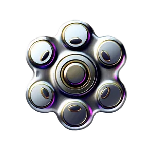 Silver Fidget Spinner Png Ike19 PNG Image