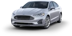 Silver Ford Fusion2020 Model PNG Image