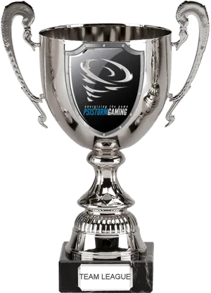 Silver Gaming Trophy Psi Storm Team League PNG Image