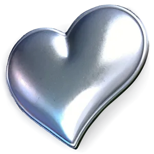 Silver Heart C PNG Image