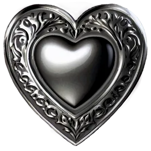 Silver Heart Illustration Png Sao PNG Image