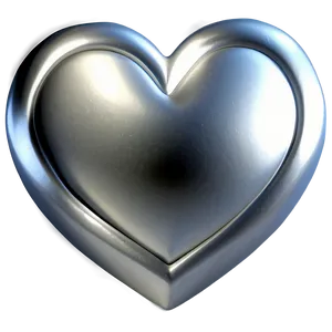 Silver Heart Vector Png 83 PNG Image