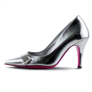 Silver High Heels Png 06122024 PNG Image