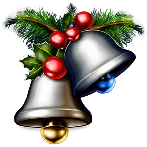 Silver Jingle Bells Png Okb PNG Image