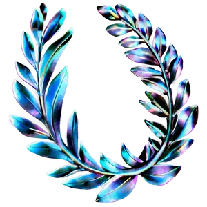 Silver Laurel Wreath Png Auo37 PNG Image