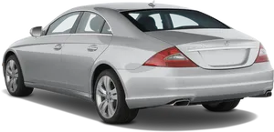 Silver Mercedes Benz C L S Rear View PNG Image