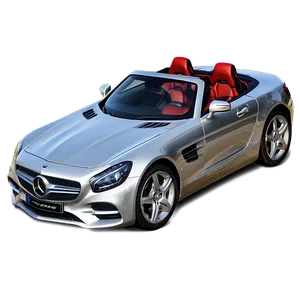 Silver Mercedes Benz Roadster Png Ohp11 PNG Image