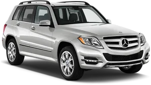 Silver Mercedes Benz S U V Profile View PNG Image