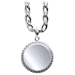 Silver Necklace A PNG Image