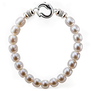 Silver Pearl Necklace Png Ovr56 PNG Image