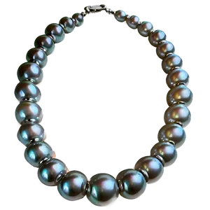 Silver Pearl Necklace Png Ucj97 PNG Image