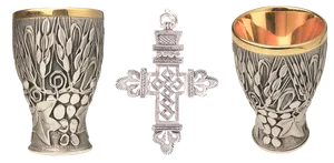 Silver Religious Artifacts PNG Image