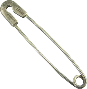 Silver Safety Pin PNG Image