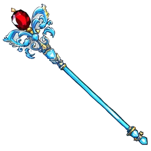 Silver Scepter Png Jfp PNG Image