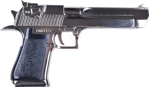 Silver Semi Automatic Pistol PNG Image