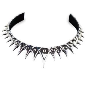 Silver Spiked Choker Accessory Png 87 PNG Image