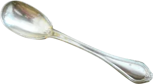 Silver Spoon Isolated PNG Image