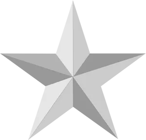 Silver Star Vector Graphic PNG Image