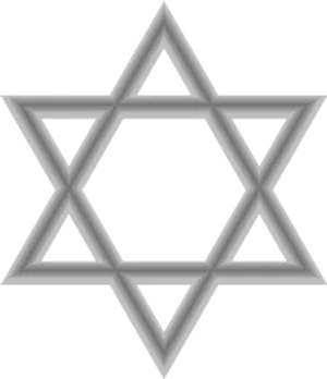 Silver Starof David PNG