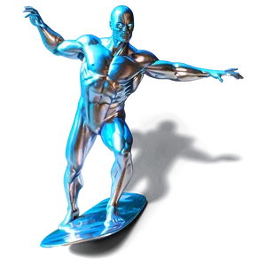 Silver Surfer Action Pose Png Iqb54 PNG Image