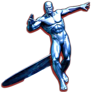 Silver Surfer Galactic Wave Png Ojv47 PNG Image