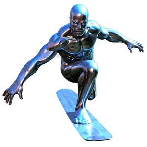 Silver Surfer In Flight Png Ewb33 PNG Image